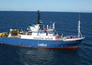 Deck of Research vessel