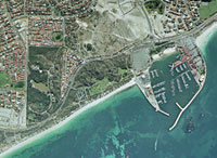 Coast aerial view