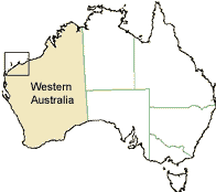Map of Australia showing study zone