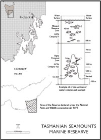 Tasmanian Seamounts Map