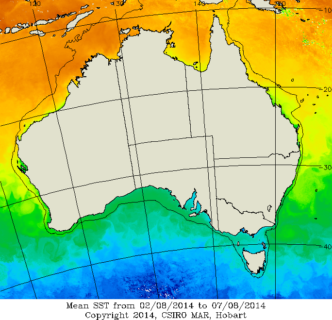 point n click sea surface temperature