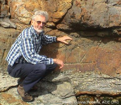 Picture of the benchmark at Port Arthur (Tasmania)