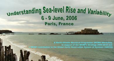 WCRP Sea Level Workshop Title page