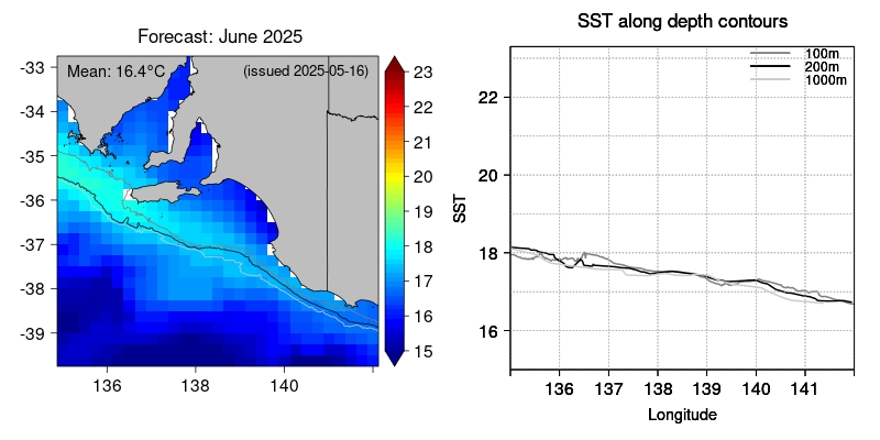 SST forecast East close-up lead3