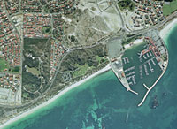 Coast aerial view