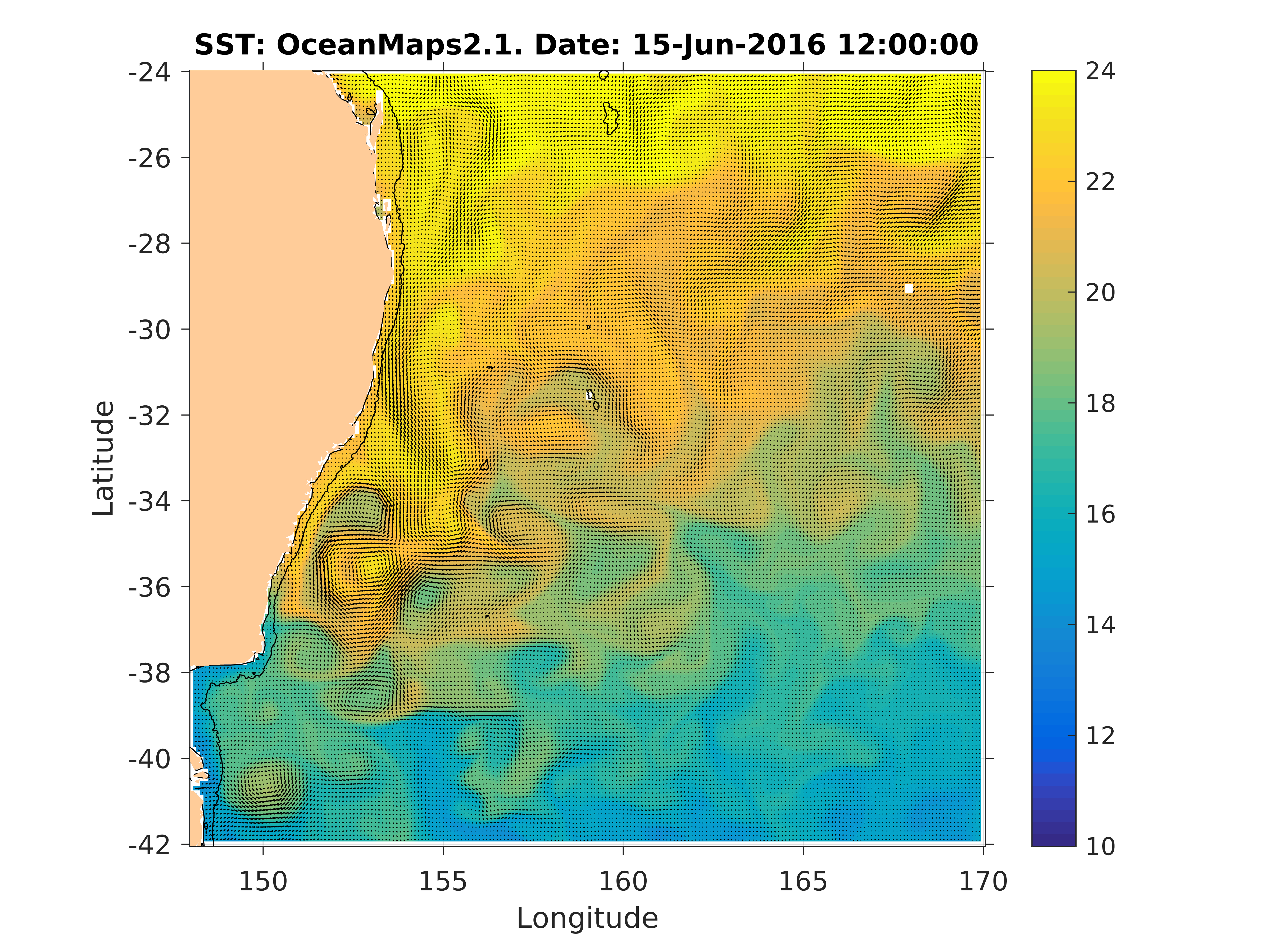 SBT Ocean Maps habitat preference forecast 