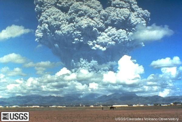 Picture of a volcanic eruption